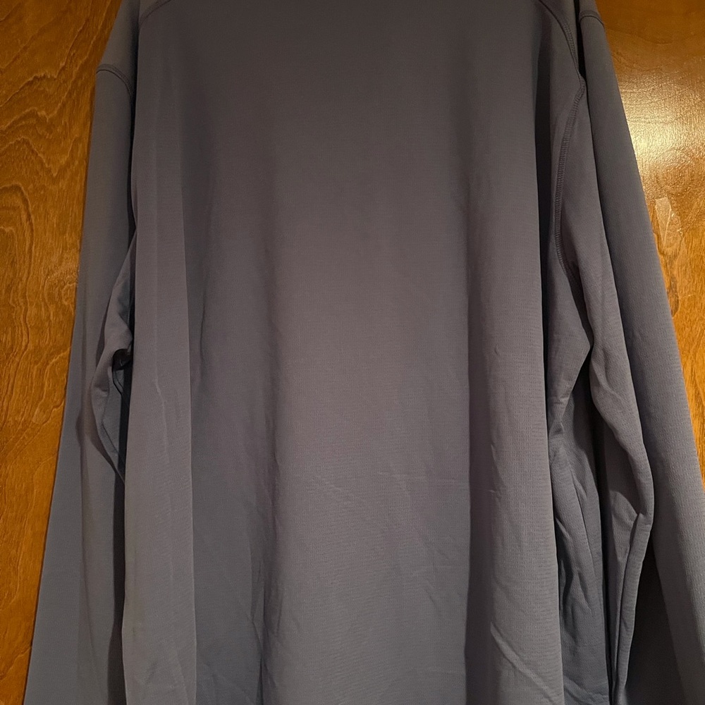 Gray Quarter-Zip Pullover NWT - image 3
